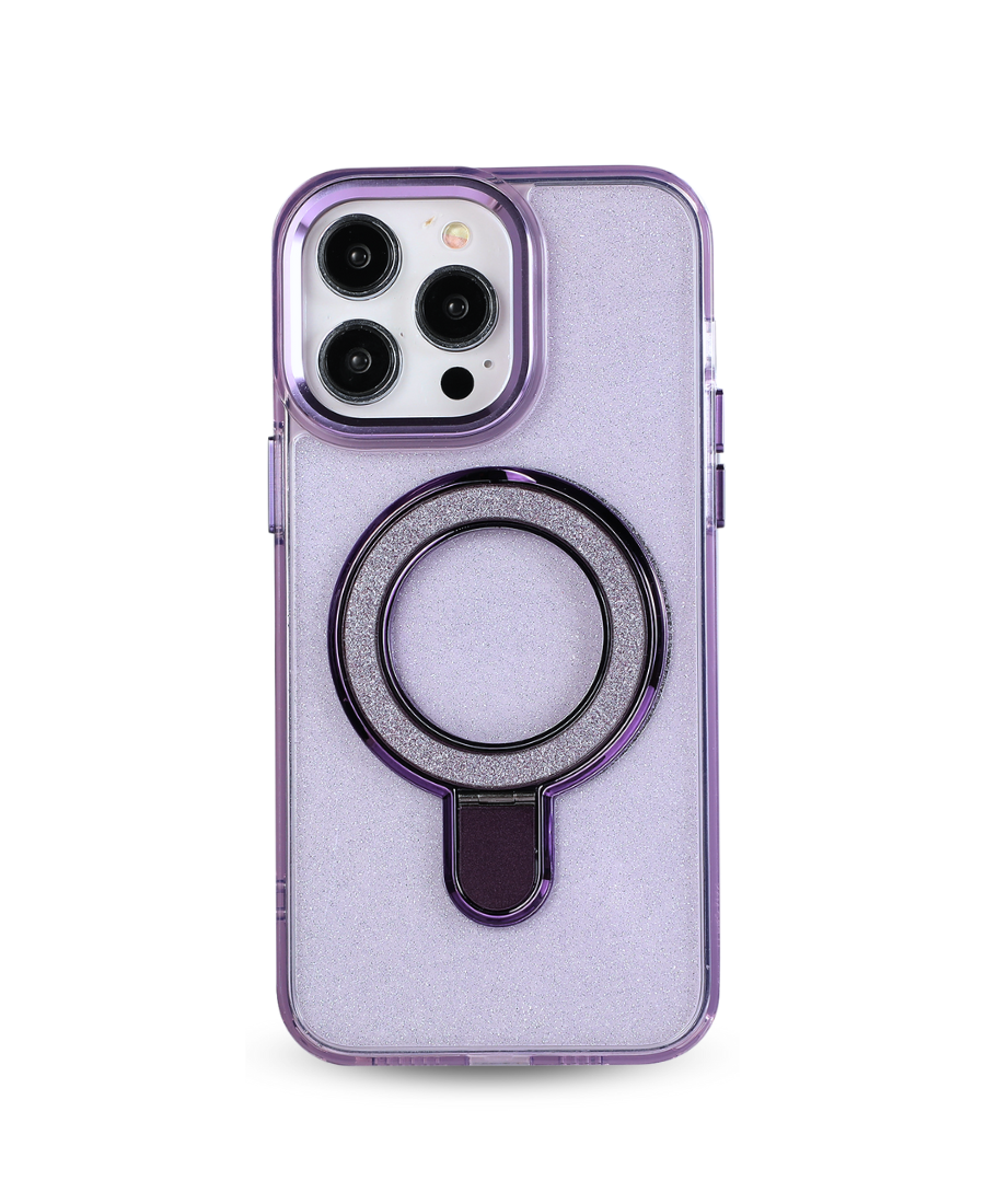 Purple Sparkle Ring MagSafe Phone Case